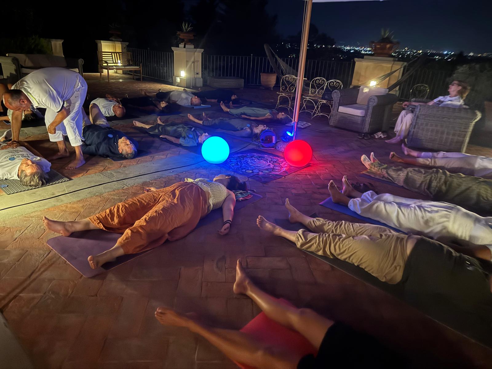 Sessione serale in villa
